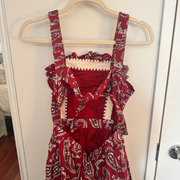 Sea New York Theodora Paisley Print Apron Dress - Picture 7 of 7